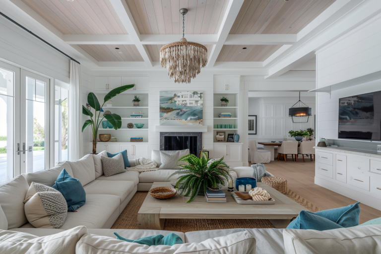 Coastal Living Room Inspiration — Modern Design Homes | Tampa Interior ...