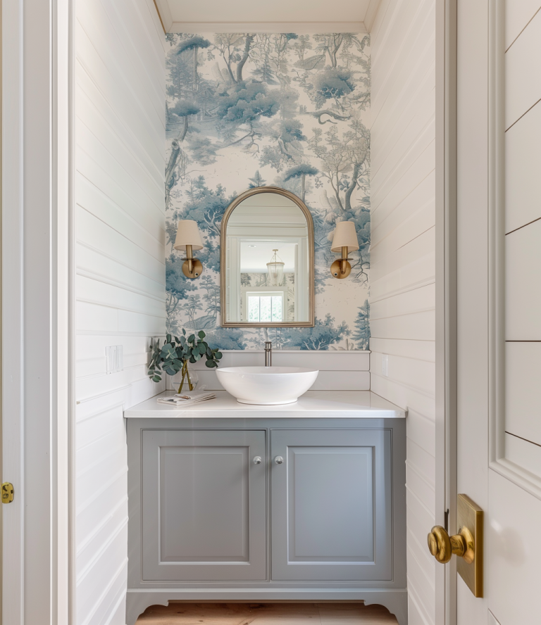 Modern Powder Room Inspiration — Modern Design Homes | Tampa Interior ...